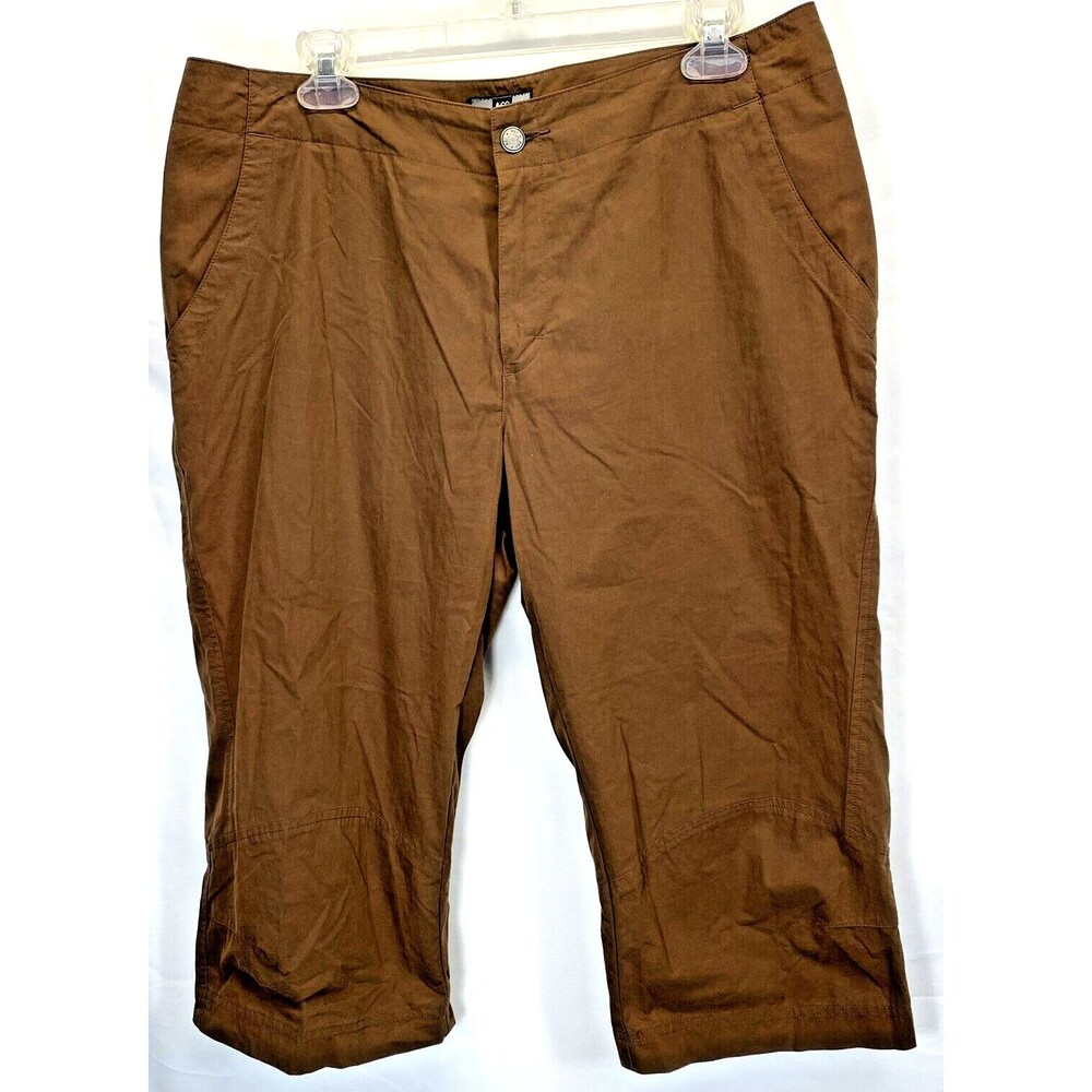 REI Outdoors Brown Hiking Pants RN37249 Zip Pocket Womens Size 14 (34-35 x 18)